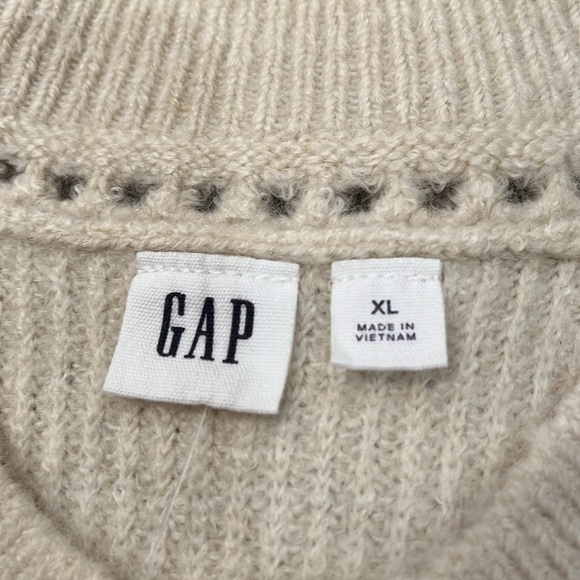 GAP Cream Ribbed Crewneck Sweater/NWT/XL & XXL - Picture 6 of 16